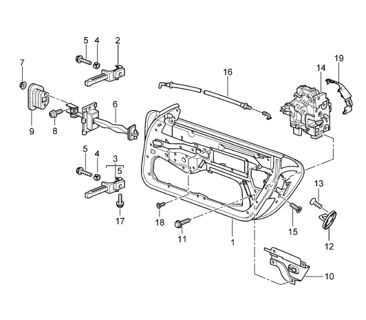 804-000 - Assemblage-tôlerie porte
Serrure de porte