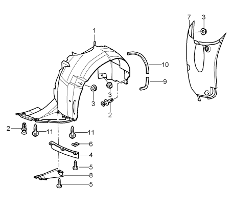 801-075 - Garnitures
pour
passage de roue
D             >> -    MJ 2001