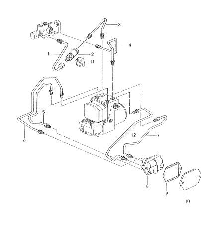 604-008 - Conduite de frein
Partie avant