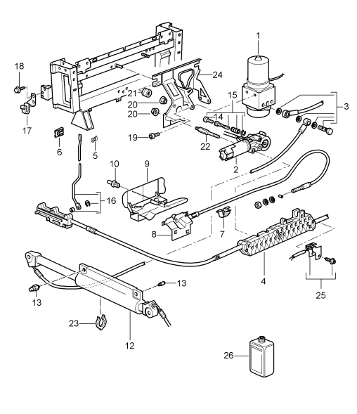 811-012 - Toit/Capote
pompe hydraulique avec
moteur electrique