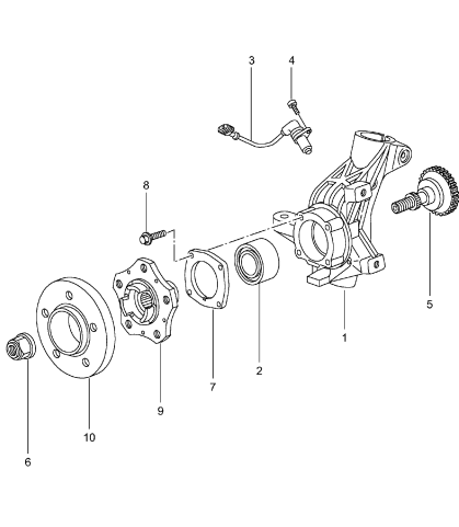 401-005 - Support de roue
Moyeu de roue