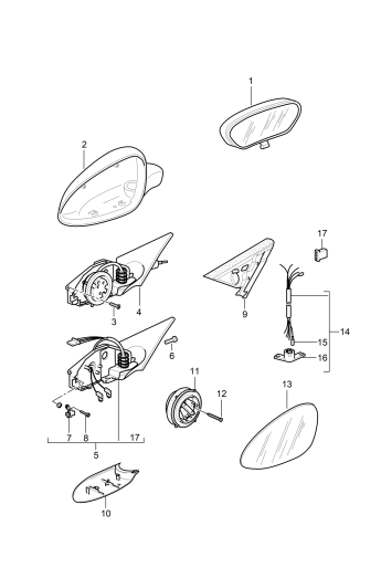 809-010 - Retroviseur interieur
Retroviseur exterieur