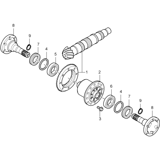 305-002 - Boitier de differentiel
Essieu arriere