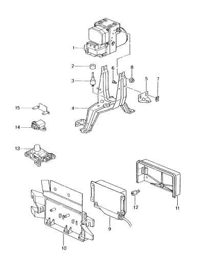 605-000 - Unite hydraulique
dispositif antiblocage   -abs-
Module capteur