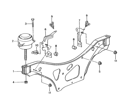 109-000 - Suspension de moteur