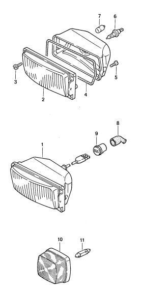 980-005 - Modele special
Serie speciale aile plate
Projecteur supplementaire
D -    MJ 1988>>