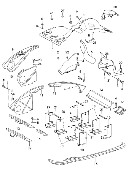 105-005 - guidage d'air
et
Recouvrement du moteur