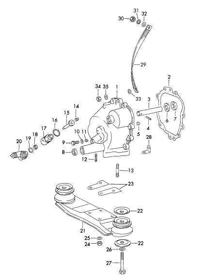 302-005 - Couvercle de boite de vitesses
support de bv
D             >> -    MJ 1970