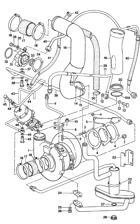 107-040 - Turbocompresseur a gaz d'ech.