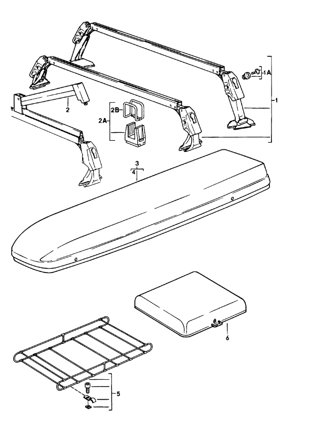 002-005 - coffre a skis et a bagages
- 1 -