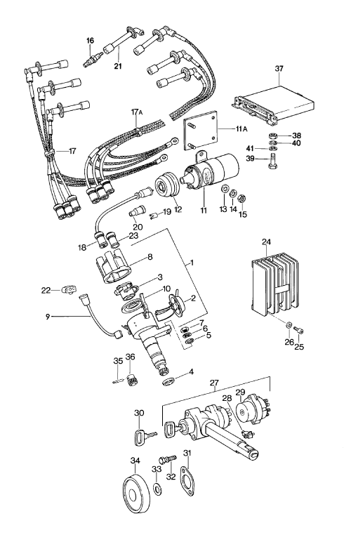 901-000 - Systeme electrique du moteur
antivol de direction
Contact-demarreur