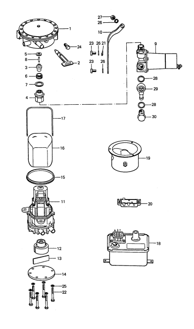 813-025 - Kit de reparation
Regulateur du melange
Pompe
D             >> -    MJ 1976