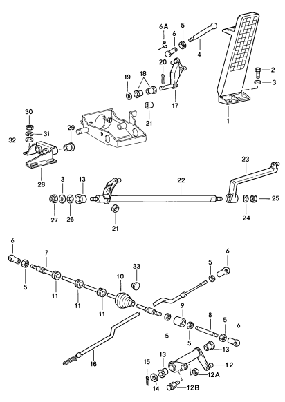 702-010 - Mécanisme pédale accélérateur
commande d'accelerateur