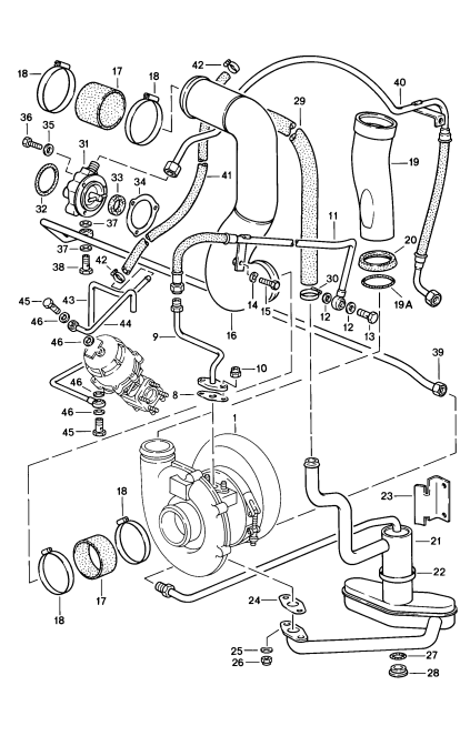 107-040 - Turbocompresseur a gaz d'ech.