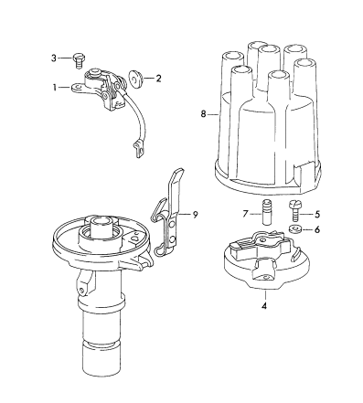 901-015 - Distributeur d'allumage
- MARELLI -
D             >> -    MJ 1971