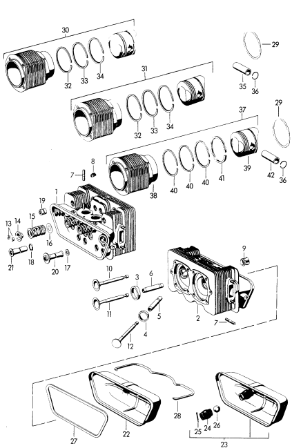 103-005 - Culasse
Cylindre avec piston
M   22  001  >