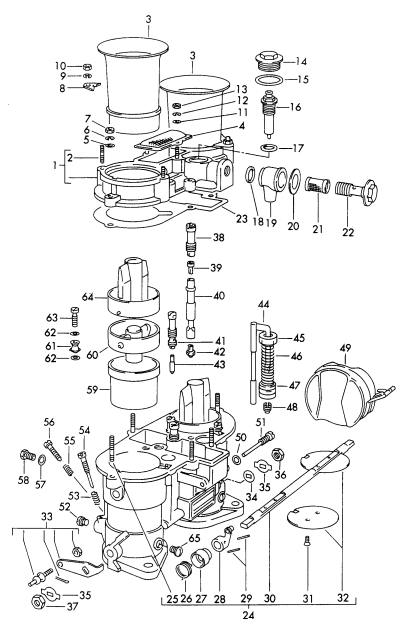 107-017 - pieces detail
pour
Carburateur
WEBER 46 IDM 2