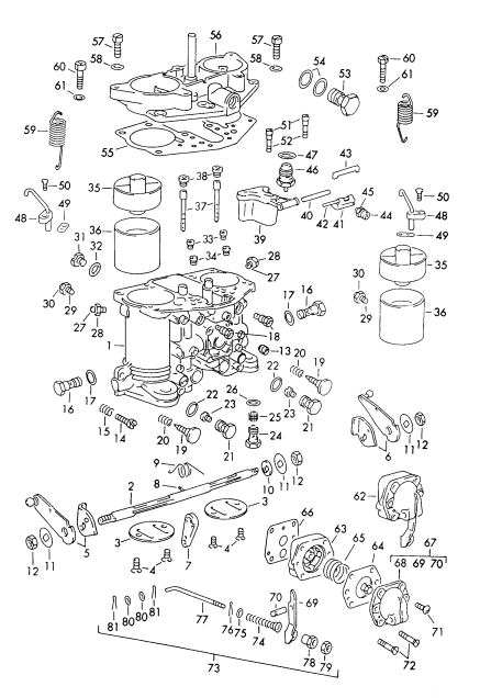 107-015 - pieces detail
pour
Carburateur
SOLEX\-40 P