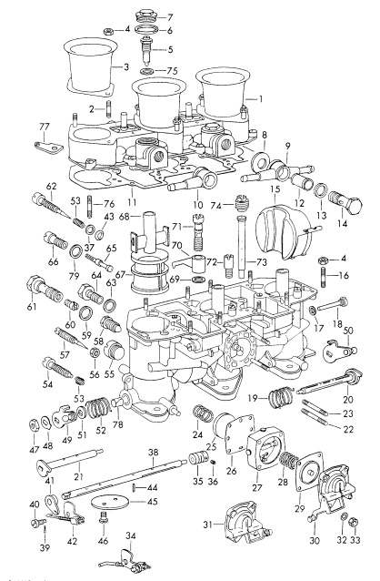 107-005 - pieces detail
Carburateur
- WEBER -
- 40 IDA 3C-3C1 -
M 090 7001   >>
- 40 IDS 3C-3C1-
M 096 0502   >>
- 40 IDT/IDAP 3C-3C1 -
- 40 IDTP 3C-3C1 -
Kit réparat. pour l'entretien
Jeu de joints
cf. tabl.d'ill.: