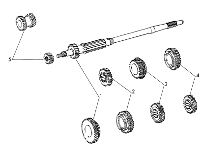 303-010 - jeu de pignons
Boite de vitesses