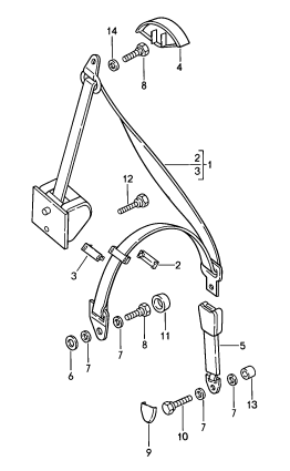 812-000 - ceinture de securite 3 points
