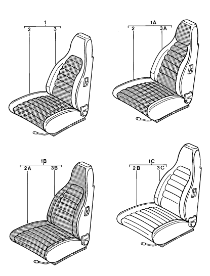 808-000 - Sièges avant
(complet)