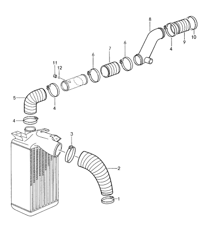 107-015 - Conduit d'air pour
radiateur air suralimentation