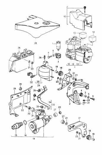 605-000 - Unite hydraulique
dispositif antiblocage   -abs-