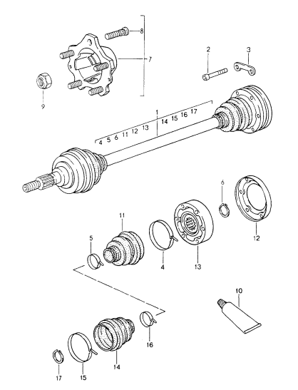 501-005 - Arbre de transmission
Moyeu de roue
