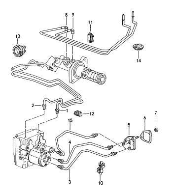 604-005 - Conduite de frein
Partie avant