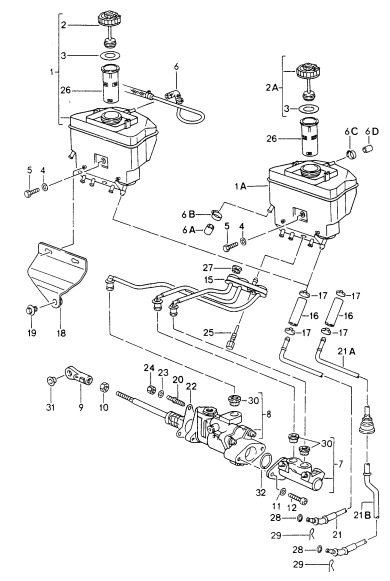 604-000 - Reservoir de compensation
pour liquide de frein
maitre-cylindre
servofrein
Voir information technique
GR.4 NR16/95