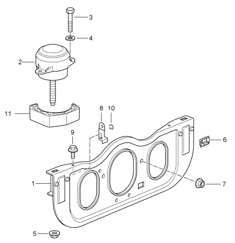 109-000 - Suspension de moteur