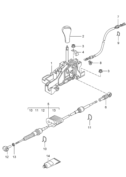 701-001 - levier selecteur
Tiptronic