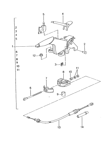 701-005 - Levier de frein a main