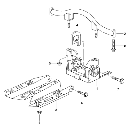 370-000 - Tiptronic
support de bv
et
Pieces de fixation
Bride intermediaire