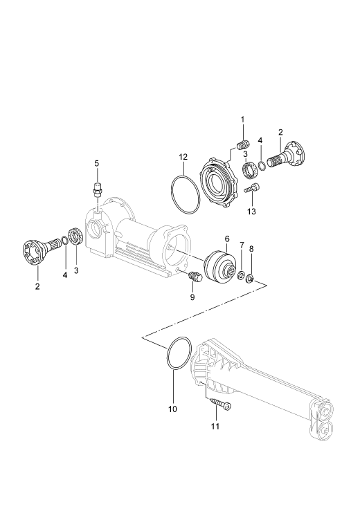 305-015 - Boite de vitesse essieu avant