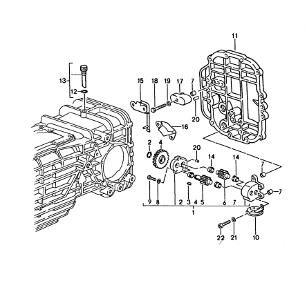 306-005 - Boîte de vitesses mécanique
radiateur d'huil