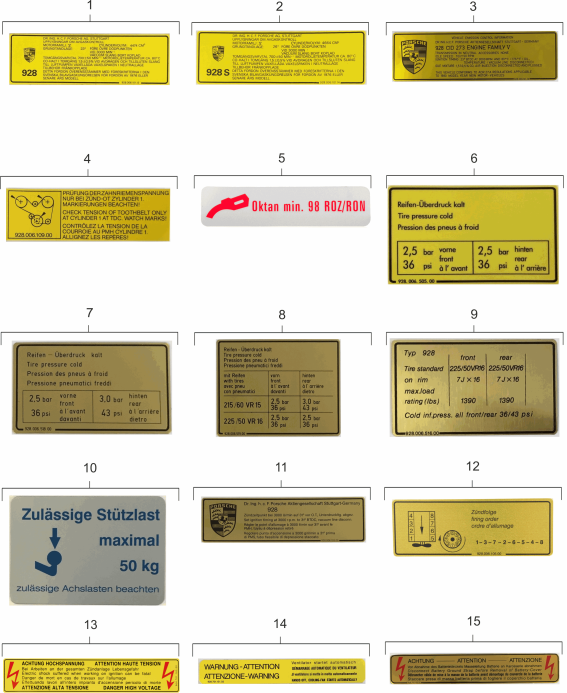 001-005 - Plaques d'identif./indicatrice
Autres accessoires dans
le catalogue Classic
(Modèle: CLA)