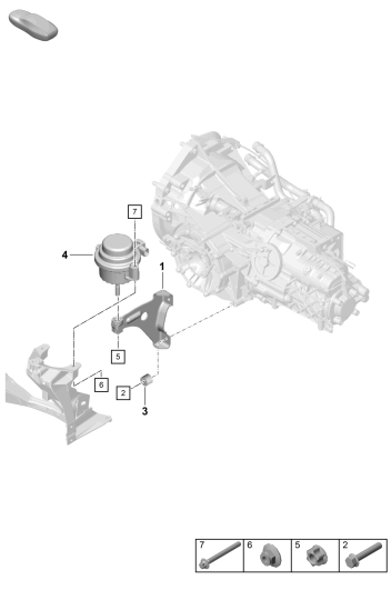 306-050 - Pièces de fixation boîte vit.