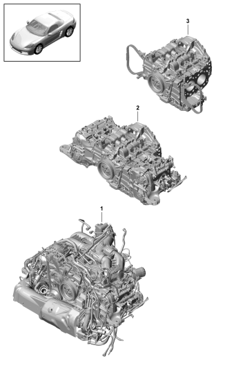 101-001 - Moteur de rechange
pour véhicules avec filtre à
particules moteur essence
mais sans:
Disque entraineur
- PDK -
Boite de vitesses
volant-moteur
Boîte de vitesses mécanique
Inclus
Compresseur
Climatiseur