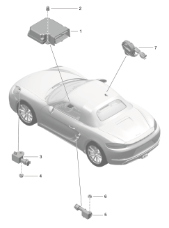 901-005 - Calculateur
Detecteur crash airbag