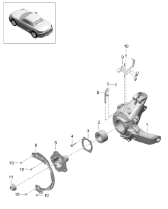 501-000 - Essieu arriere
Support de roue
Moyeu de roue