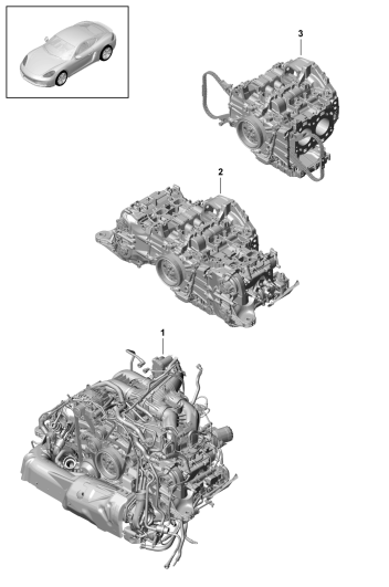 101-001 - Moteur de rechange
pour véhicules avec filtre à
particules moteur essence
mais sans:
Disque entraineur
- PDK -
Boite de vitesses
volant-moteur
Boîte de vitesses mécanique
Inclus
Compresseur
Climatiseur