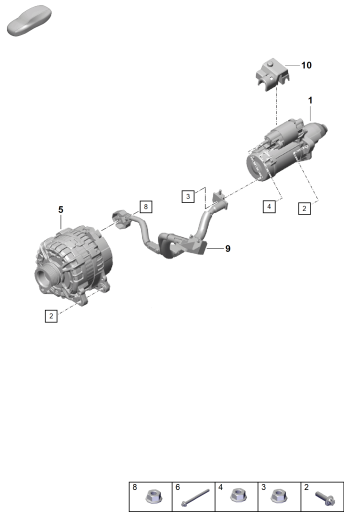 902-004 - demarreur
Alternateur triphase