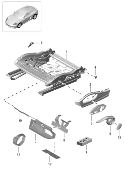 817-008 - cadre de siege
siege sport
Elements carross.amovibles
Support
Extincteur