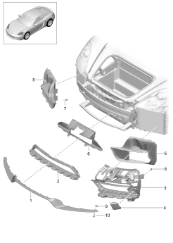 802-013 - guidage d'air
pare-chocs
Pack Sport Design
et
GTS