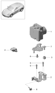 605-000 - Unite hydraulique
dispositif antiblocage   -abs-
Unite commande et regulation