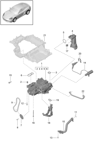 104-000 - Moteur/Press. huile/Lubrif.
pompe a huile