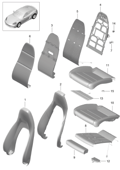 817-002 - Partie en mousse
garnitures de dossier
garnitures de sieges
siege sport