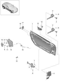 804-000 - Assemblage-tôlerie porte
Serrure de porte